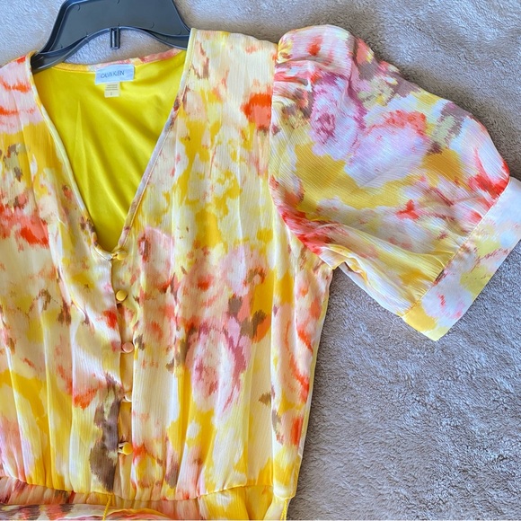Calvin Klein Maxi dress. Size 2. Womens Floral Print Tea party Maxi Dress - Picture 7 of 14